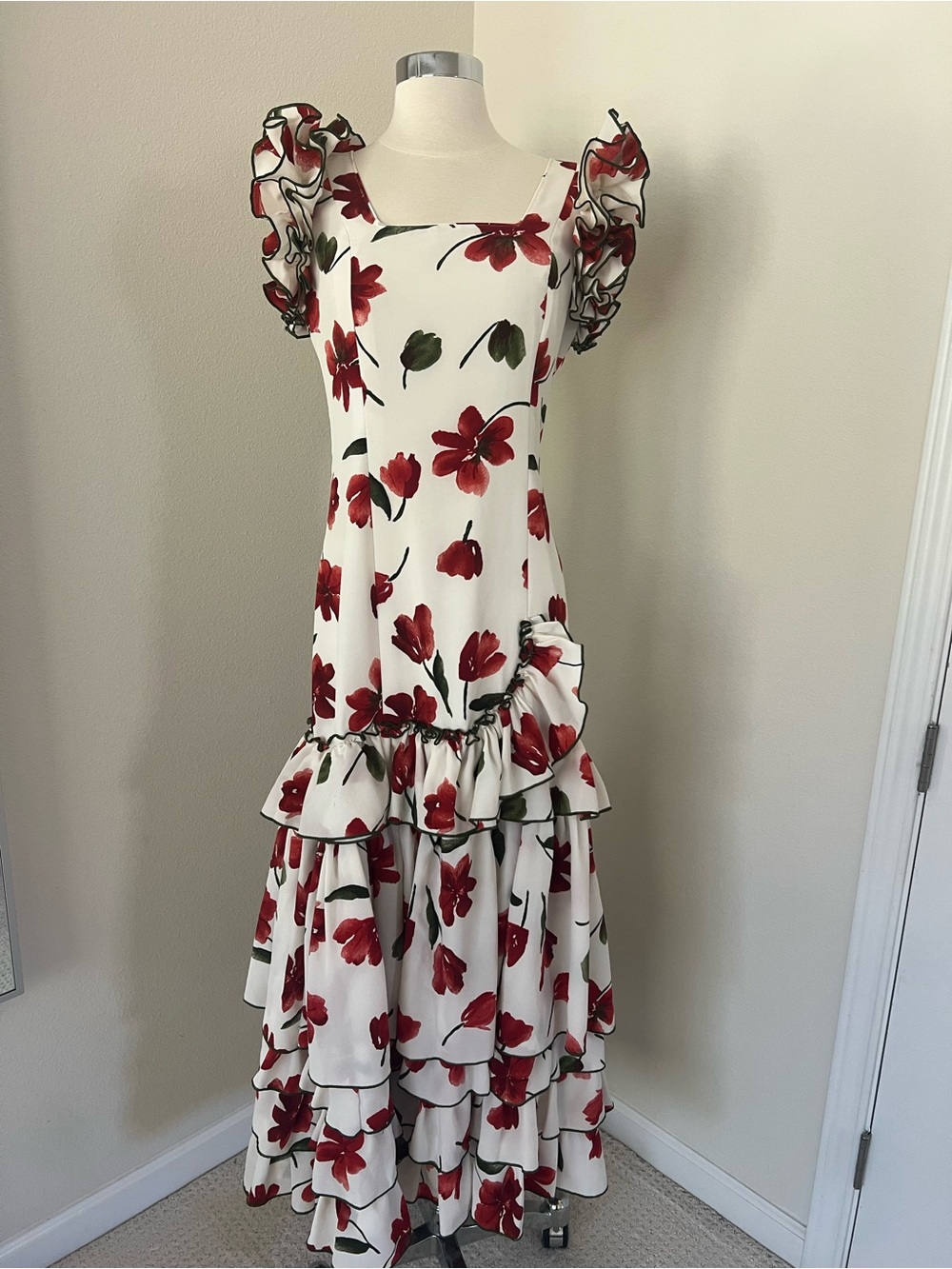Vintage Floral Maxi Dress